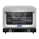 Atosa CookRite CTCO-25 Countertop Electric Convection Oven for Hotel Diner Baking | 15"H x 18 3/4"W x 19 3/4"D | Stainless Steel, Manual Control, 120V, 1440W | (Includes: Water Line Connection Kit)