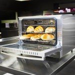 Atosa CookRite CTCO-25 Countertop Electric Convection Oven for Hotel Diner Baking | 15"H x 18 3/4"W x 19 3/4"D | Stainless Steel, Manual Control, 120V, 1440W | (Includes: Water Line Connection Kit)