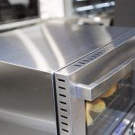 Atosa CookRite CTCO-25 Countertop Electric Convection Oven for Hotel Diner Baking | 15"H x 18 3/4"W x 19 3/4"D | Stainless Steel, Manual Control, 120V, 1440W | (Includes: Water Line Connection Kit)