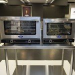 Atosa CookRite CTCO-25 Countertop Electric Convection Oven for Hotel Diner Baking | 15"H x 18 3/4"W x 19 3/4"D | Stainless Steel, Manual Control, 120V, 1440W | (Includes: Water Line Connection Kit)