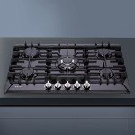 30 Inch Gas Cooktop, Built-in 5 Burners Stainless Steel Gas Stovetop LPG/NG Convertible Gas Stove Dual Fuel Gas Hob with Thermocouple Protection DM527-SA02B