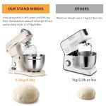 8.4QT Commercial Stand Mixer 800W with NSF Certified and Aluminum die casting, Kitchen Electric Mixer Metal Food Mixer with Stainless Steel 8L Bowl, Dough Hook, Whisk and Beater