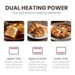 Elite Gourmet EAF0852SS 8.5Qt. Capacity Air Fryer Oven, Air Fry, Broil, Toast, Bake & Broil with Convection, Time and Temperature Controls, 800-Watts, Includes 25 Delicious Recipes, Stainless Steel