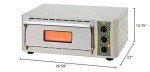 Equipex PZ-430S Sodir 26.5" Sodir Single Deck Countertop Pizza Oven, Stainless Steel, 120V