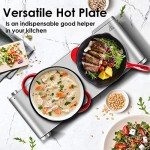 CUSIMAX Hot Plate, Electric Double Burner, 1800W Cast Iron Countertop Cooktop, Portable for Cooking, Compatible for All Cookwares, Easy Clean, Upgraded Version