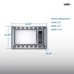 Summit 24” Over The Range Microwave, 0.9 cu.ft. Built In Microwave, Stainless Steel- OTR24