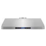 COSMO COS-QS90 36 in. Haven Collection 500 CFM Ducted Under Cabinet Range Hood, Touch Controls, LED Lights, Stainless Steel