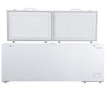 Hamilton Beach HBFRF2129 21 cu ft Double Door LID Garage-Ready Chest Freezer-White, Vinyl-Coated Baskets, Space-Saving Flat Back, Stay-Open, Front-Access Drain, for Storage, Hunting, Large Family