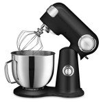 Cuisinart Stand Mixer, 12 Speed, 5.5 Quart Stainless Steel Bowl, Chef’s Whisk, Mixing Paddle, Dough Hook, Splash Guard w/ Pour Spout, Onyx, SM-50BK, Manual