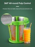 Juicer Machines, HOUSNAT Professional Celery Slow Masticating Juicer Extractor Easy to Clean, Cold Press Juicer with Quiet Motor and Reverse Function for Fruit & Vegetable, Brushes & Recipes Included