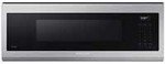 SAMSUNG 1.1 Cu Ft Smart SLIM Over the Range Microwave Oven w/ 550 CFM Hood Vent, Wi-Fi, Voice Control, LED Light Bar, Sensor Cook, 1100 Watt, ME11A7710DS/AA, Fingerprint Resistant Stainless Steel
