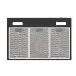 CIARRA Black Range Hood 30 inch Under Cabinet Ductless Range Hood Vent for Kitchen with Anti-fingerprint Design, 3 Speed Exhaust Fan