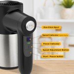 Cordless Hand Mixer, Digital Display 7 Speed Rechargeable Electric Mixer Handheld with 6 Stainless Steel Attachments Whisks Beaters Dough Hooks & Storage Base, Kitchen Blender for Baking, Eggs, Cakes