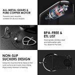 COOKLEE Stand Mixer, 9.5 Qt. 660W 10-Speed Electric Kitchen Mixer with Dishwasher-Safe Dough Hooks, Flat Beaters, Wire Whip & Pouring Shield Attachments for Most Home Cooks, Ruby Red