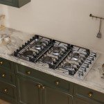 Empava 36 in. Gas Stove Cooktop 5 Italy Sabaf Sealed Burners NG/LPG Convertible in Stainless Steel, 36in