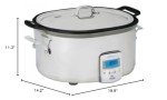 All-Clad Stainless Steel Electric Slow Cooker 7-Quart, Programmable LCD Timer, Aluminum Insert, Slow Cookers, Small Kitchen Appliances, Silver