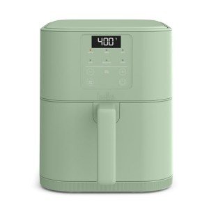bella 6 Qt Slim Air Fryer, Fits-anywhere™ Kitchenware, EverGood™ Ceramic Nonstick Coating, Adjustable Temperature, 6 Preset Cooking Options, 60 Min Auto Shutoff w Audible Tone, 5lb Capacity, Seaglass