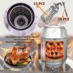 INTSUPERMAI Charcoal Chicken Duck Roaster Grill Oven Cooker BBQ Roast Turkey Kitchen Beijing Roast Duck 2Lb duck once can be roasted 15-18 sets