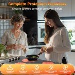 AMZCHEF 30 Inch Electric Cooktop 4 Burners, Upgraded 6700W Knob Control Built-in Ceramic Cooktop,Electric StoveTop,9 Heating Level,Hot Surface Indicator, 220V~240V,Hard Wire(No Plug)