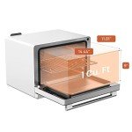 FOTILE ChefCubii 4-in-1 Countertop Convection Steam Oven, Air Fryer, Dehydrator with True Convection Bake, Steam-Bake, Broil, 40 Preset Menu and Steam Self-Clean, 1 CFT