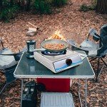 Propane Gas Cooktop，Single Burner Gas Stove Stainless Steel Portable Gas Stove，Auto Ignition Camping Single Burner LPGfor RV, Apartments, Outdoor