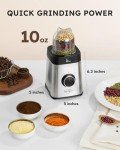 Sangcon Blenders for Kitchen, Blender and Food Processor Combo, 5 in 1 Blender for Shakes and Smoothies, Meat Chopped, Grinding & more, 40 oz Jar & 17oz Cup with To-Go Lid