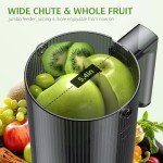 Cold Press Juicer, Slow Masticating Juicer with "5.4" Extra Large Feed Chute, Juicer Machines for Whole Fruits and Vegetables, Easy to Clean, Juice Extractor Machine