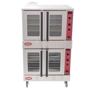 Kratos Commercial Convection Oven - Full Size Double Stack Oven for Restaurants, 108,000 BTU, Natural Gas Powered (29Y-049)