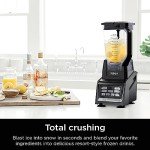 Ninja BL642 Nutri Ninja Personal & Countertop Blender with 1200W Auto-iQ Base, 72 oz. Pitcher, and 18, 24, & 32 oz. To-Go Cups with Spout Lids, For Smoothies, Shakes & More, Dishwasher Safe, Black