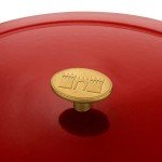 BALLARINI Bellamonte Cocotte, Dutch Oven, Enameled Casserole, Cast Iron Casserole, Oval, 37 cm, 9.5 Litres, Red