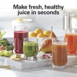 Hamilton Beach Juicer Machine, Big Mouth Large 3” Feed Chute for Whole Fruits and Vegetables, Easy to Clean, Centrifugal Extractor, BPA Free, 800W Motor, Black