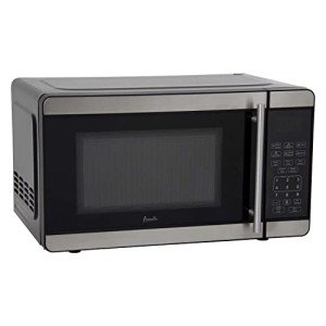 Avanti MT7V3S Microwave Oven 700-Watts Compact with 6 Pre Cooking Settings, Speed Defrost, Electronic Control Panel and Glass Turntable, 0.7-Cu.Ft, Metallic