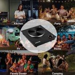 CUSIMAX Hot Plate, Single Burner Electric Cooktop, 1500W Electric Burner Hot Plate for Cooking with Adjustable Temperature, Portable Countertop Burner Stainless Steel, Black, New Model