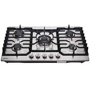 30-inch 5-Burner Built-in Gas Cooktop with Stainless Steel & Cast Iron Grates - LW5S01A (LPG/NG Convertible)