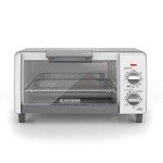 BLACK+DECKER Crisp N Bake Air Fry 4-Slice Toaster Oven, Gray, TO1785SG