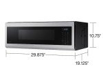 1.1 Cu. Ft. Low Profile Over the Range Stainless Steel Microwave