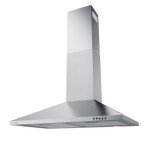 Hermitlux Range Hood 30 inch Stainless Steel, Wall Mount Vent Hood for Kitchen with Charcoal Filter, Ducted/Ductless Convertible