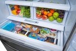 Winia WRFS26SUJE 25.5 Cu. Ft. French Door Dispenser Refrigerator With a Dual Ice Maker - Black Stainless Steel