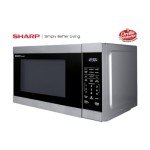 SHARP SMC1162KS Countertop Microwave Oven with Removable 12.4" Carousel Turntable, Orville Redenbacher's Certified, 1.1 Cubic Feet CuFt, Stainless Steel