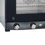 BroilKing POV-003 1450 Watt Quarter Size Commercial Countertop Convection Oven with (3) Shelves (1) Sheet Pan for Restaurant Deli | 1.34 Cu Ft | 15-3/4"H x 19"W x 21-1/2"D, Stainless Steel, 120v, NSF