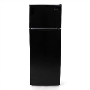 West Bend WBRT73B Apartment Refrigerator Freestanding Slim Design Full Fridge, 7.4 cu.ft, Black