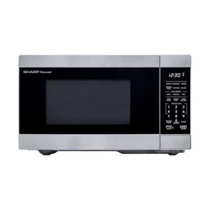 SHARP ZSMC0962KS Countertop Microwave Oven with Removable 10.6" Carousel Turntable, 0.9 Cubic Feet, 900 Watt CuFt, Stainless Steel