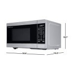 SHARP ZSMC0962KS Countertop Microwave Oven with Removable 10.6" Carousel Turntable, 0.9 Cubic Feet, 900 Watt CuFt, Stainless Steel