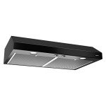Broan-NuTone BCSD130BL Glacier 30-inch Under-Cabinet 4-Way Convertible Range Hood with 2-Speed Exhaust Fan and Light, Black