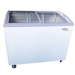Premium Levella 7.4 cu ft Chest Freezer with Curved Glass Top in White