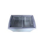 Premium Levella 7.4 cu ft Chest Freezer with Curved Glass Top in White