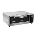 Kalorik MAXX Air Fryer Pizza Oven with Stone, Turbo-Heat Technology Up To 600F Featuring Touchscreen Controls with 6 Preset Functions Fits 12-Inch Pizzas, 1700-Watts, Stainless Steel