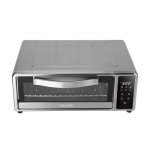 Kalorik MAXX Air Fryer Pizza Oven with Stone, Turbo-Heat Technology Up To 600F Featuring Touchscreen Controls with 6 Preset Functions Fits 12-Inch Pizzas, 1700-Watts, Stainless Steel