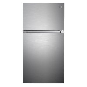 Kenmore 33 in. 20.4 cu. ft Capacity Refrigerator/Freezer with Full-Width Adjustable Glass Shelving, Humidity Control Crispers, Ice Maker, ENERGY STAR Certified, Fingerprint Resistant Stainless Steel