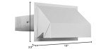 Imperial 3-1/4" x 10" R2 Premium Range Exhaust Hood, White, VT0500-D